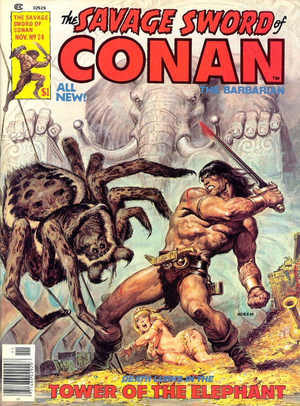 The savage sword of Conan #24 portada